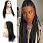 1B# Black Box Braided Wig