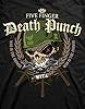 Five Finger Death Punch T Shirt War Head Band Logo Official Mens Black L #2