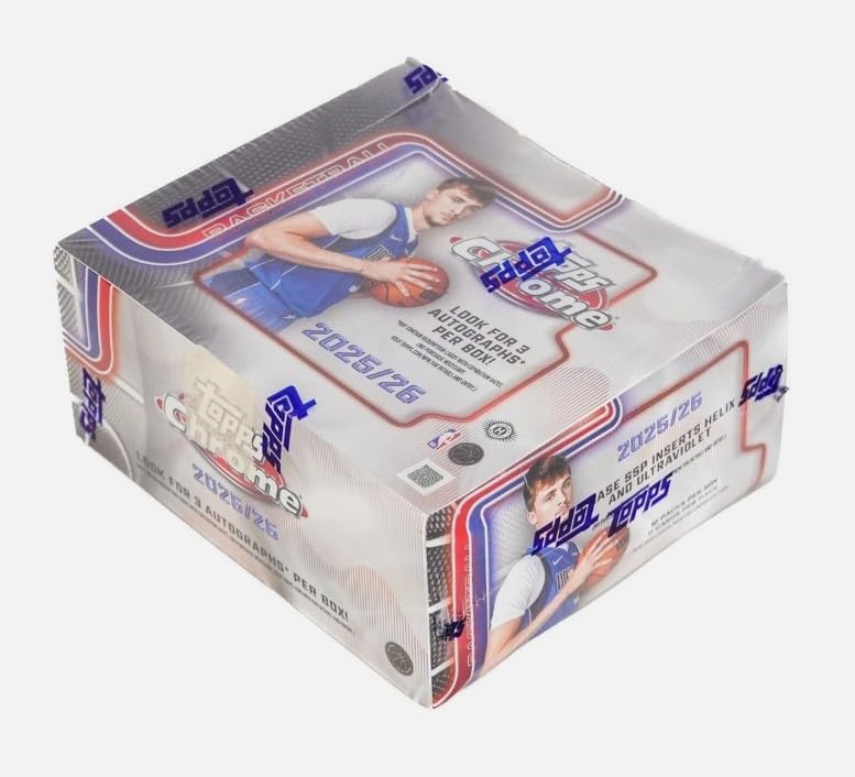 2025-26 Chrome Hobby Basketball Jumbo Box (3 Autographs)