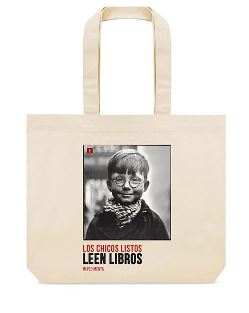 Portada de BOLSA DE TELA "LOS CHICOS LISTOS LEEN LIBROS"