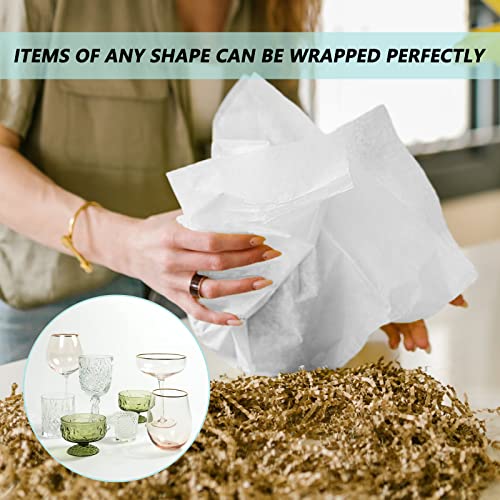 Packing Paper Sheets for Moving,Newsprint Packing Paper for Shipping, Wrapping,Fill the Moving Boxes and Protect Fragile Items (110 Sheets, 27”x15”)