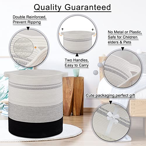 image for OIAHOMY Laundry Baskets-Laundry Hamper,Storage Basket with Handles,Dec