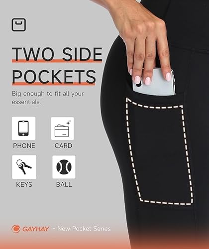 image for GAYHAY High Waisted Leggings for Women - Soft Opaque Slim Tummy Contro