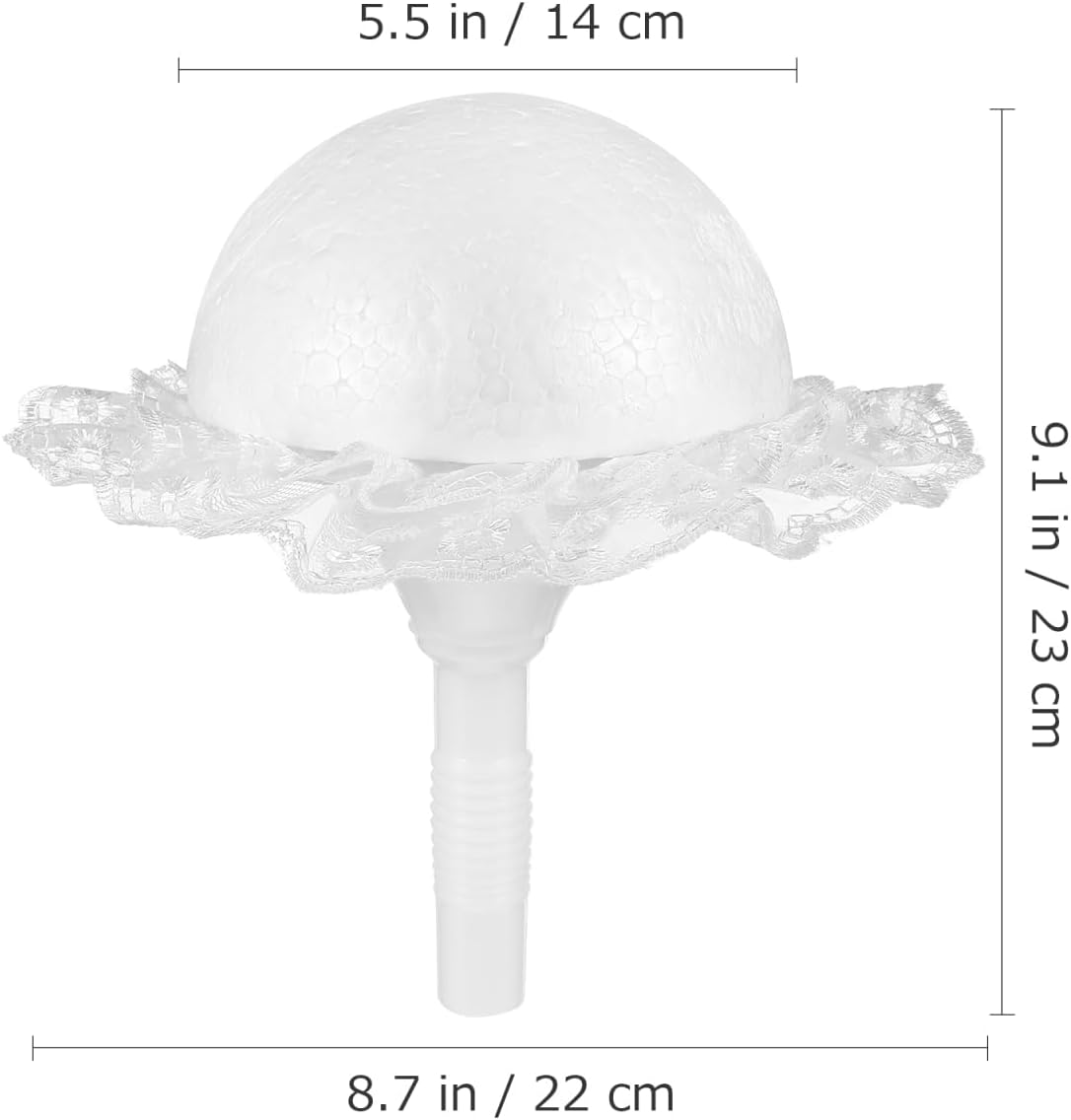 Toyvian Bridal Flower Bouquet Holder, Professional Wedding Bouquet Handle with Floral Foam for Fresh or Artificial Flowers Floral Arrangement Base for Bride Wedding Engagement