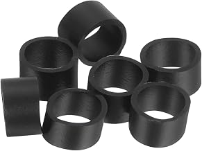 uxcell 200Pcs Silicone Rubber Bands, 5mm x 6.5mm Rubber Bands Rings Cable Ties Strong Elastic Bands Non-Slip for Cord Wrapping Bag Wraps, Black