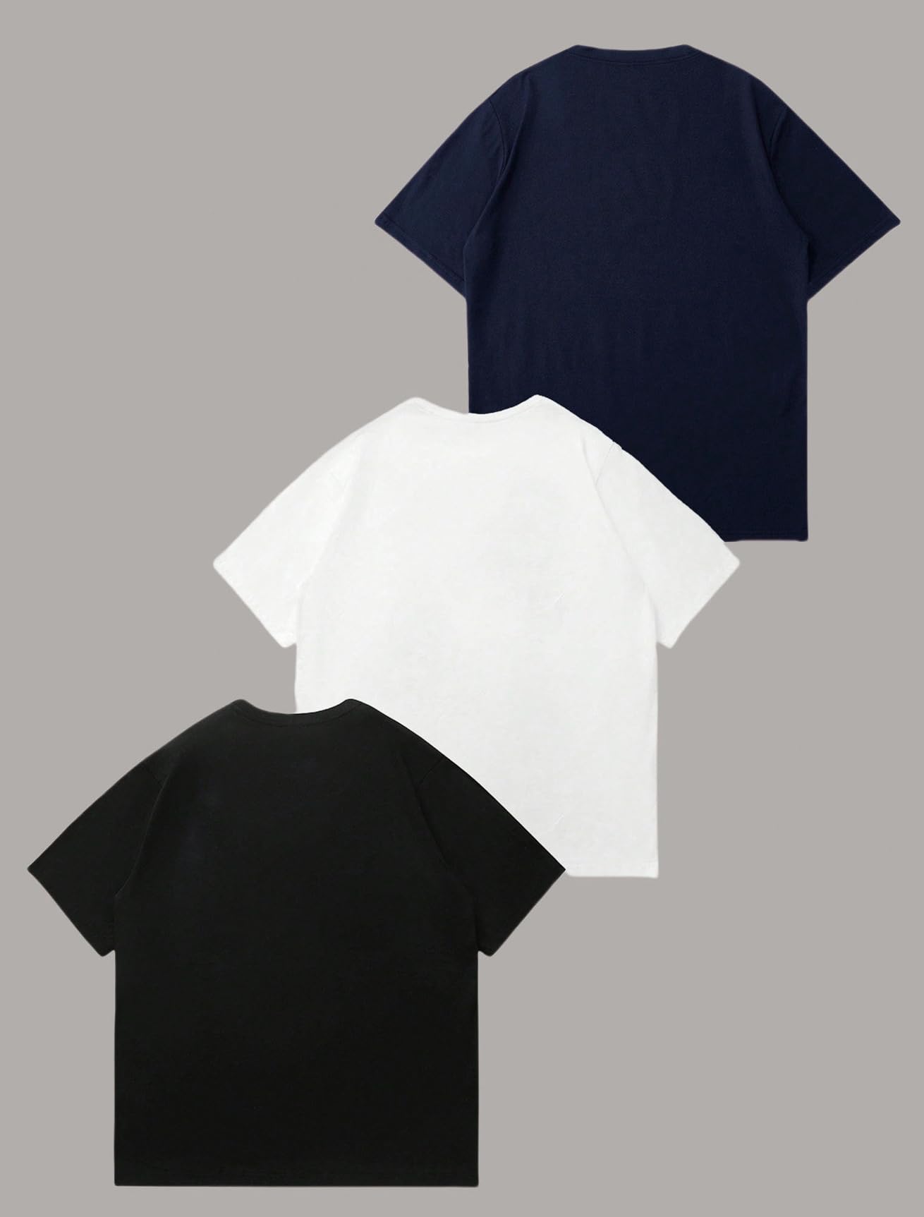 Paquete de 3 camisetas estampadas de manga corta con cuello redondo para niños de 8 a 14 años — view 5