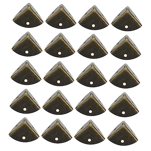 LIFKOME Iron Corner Protectors for Desks Boxes Copper Plated 20 Pack Easy to Use