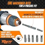 Mutt Tools 33pc Security Bit Set - Complete Torx Security Screwdriver Set with Tamper Proof Bits - Star Bits, Hex, Spanner, Tri-Wing & Torq - Professional Security Torx Bit Set