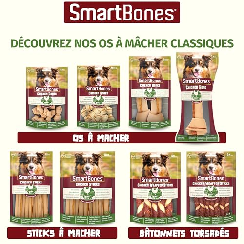 Bâtonnets à mâcher SmartBones de qualité premium pour petits chiens - 14