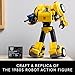 LEGO Icons Transformers Bumblebee Action Figure, Collectible Robot Gift for Adults, Movie Themed Model Building Set for Sci-Fi Enthusiasts and Transformers Fans, Converts to Vehicle Mode, 10338