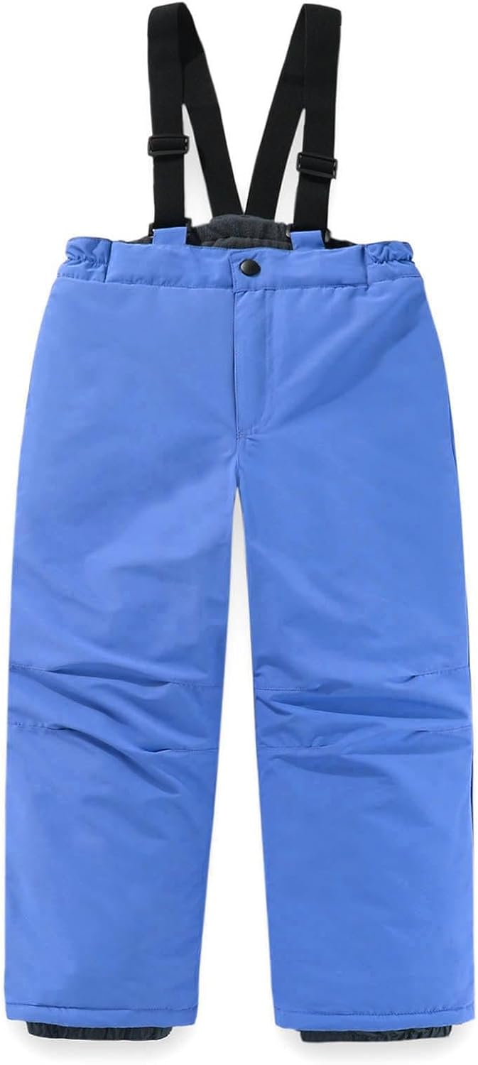 Toddler Bib Pants Unisex Thick Waterproof Outdoor Sport Snowsuit One Piece Snowboarding Ski Bibs Windproof Jumpsuit