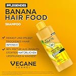 Garnier Fructis Bananen Shampoo, Für strapaziertes Haar, Sanfte Reinigung mit leichtem Schaum, Für mehr Geschmeidigkeit und gepflegtes Haar, Vegane Formel, Ohne Parabene, Hair Food, 3in1, 400ml – Bild 4