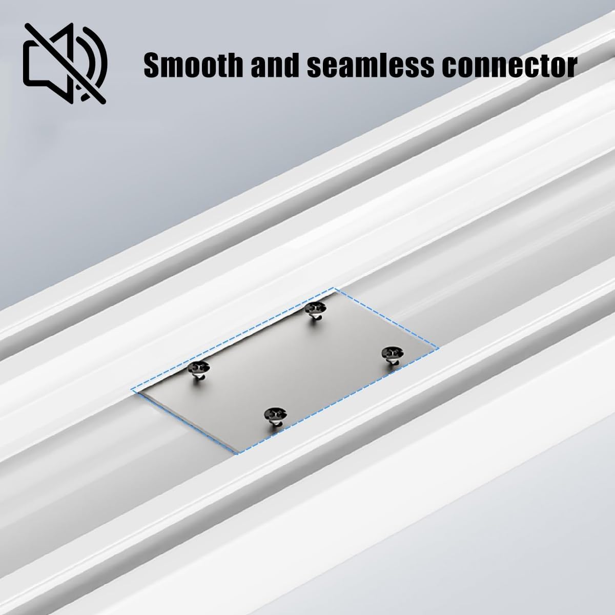 18.3FT Double Track Curtain Rod - Heavy Duty Silent Ceiling Track with Accessories, Easy Installation, Ideal for Home Decor (Black, 2.2-19.7FT Adjustable)