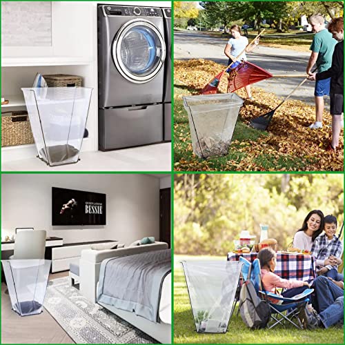 FEED GARDEN Trash Bag Holder, Outdoor Metal Leaf Bag Holder Stand, Garbage Bag Frame Holder for 30-45 Gallon Bags for Leaves, Camping, Yard Weeding, Lawn Party by FEED GARDEN - Image 5