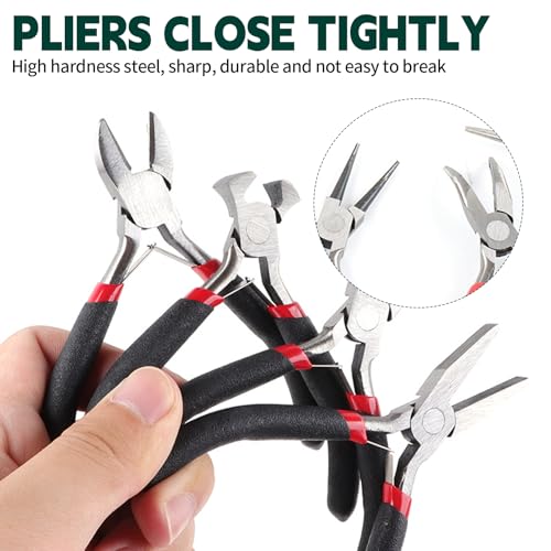 Juego de 8 mini alicates para evitar daños en piezas de joyería y electrónica 7