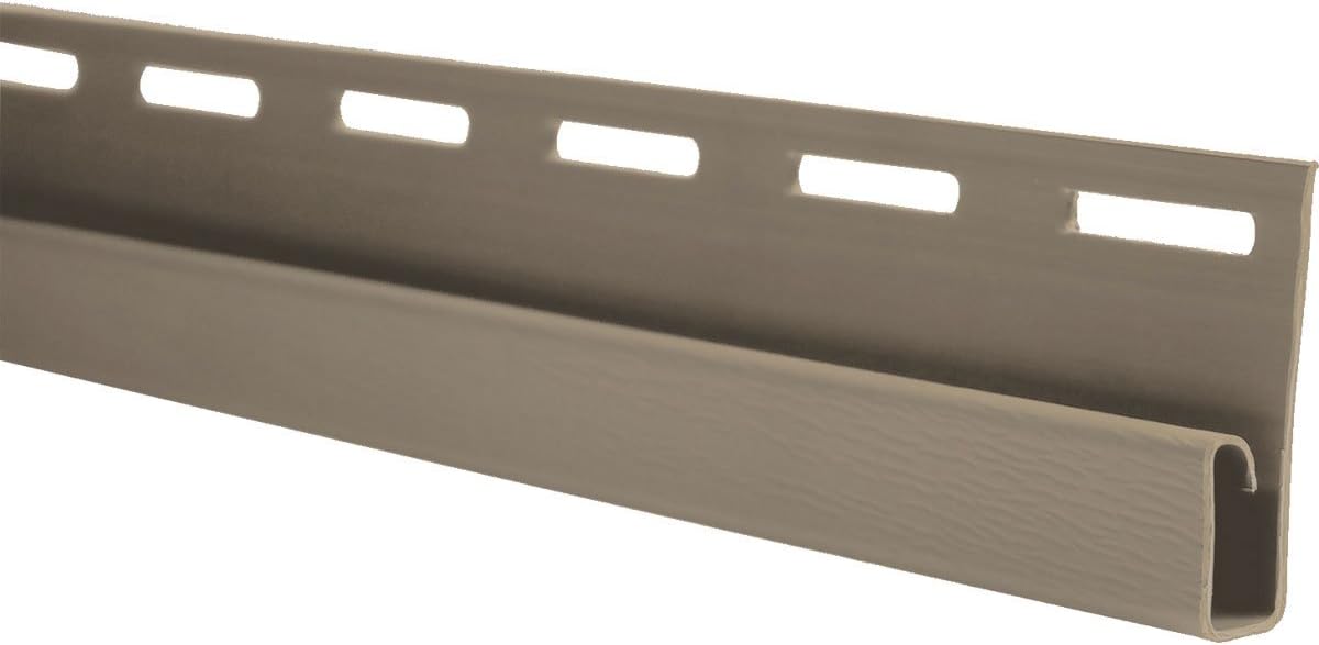 The Foundry 3/4" Vinyl J-Channel - Carton of 20 Pieces (123 Snow)