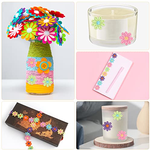 Prasacco 5 Yards Colorful Flower Lace Trim Ribbon, 2.7Cm Diameter Rainbow Sewing Craft Lace Embroidered Applique Vintage Edging Fabric For Dress Embellishment Diy Party Decor Clothes Embroidery #TOP4