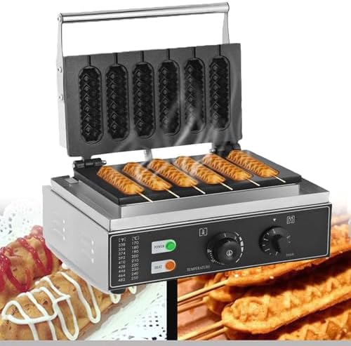 Máquina para Hacer Gofres para Perros Calientes Franceses De 1550...