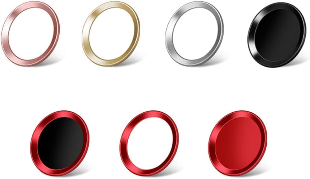 HOMSFOU Metal Home Button Sticker 0.40 Inch Square Fingerprint Identification Sticker for Mobile Devices with Enhanced Recognition and Sweat-Resistant Touch