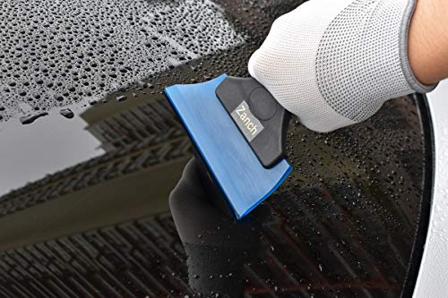 Zanch 1PCS Long Handle Squeegee,Car Window Tint Kit,Vehicle Graphics Decal Scraper,Auto Vinyl Film Wrap Tool,Windshield Wiper,Home Clean Tool,Shower Scraper Non-Slip Handle Silicone Rubber Scraper (1)