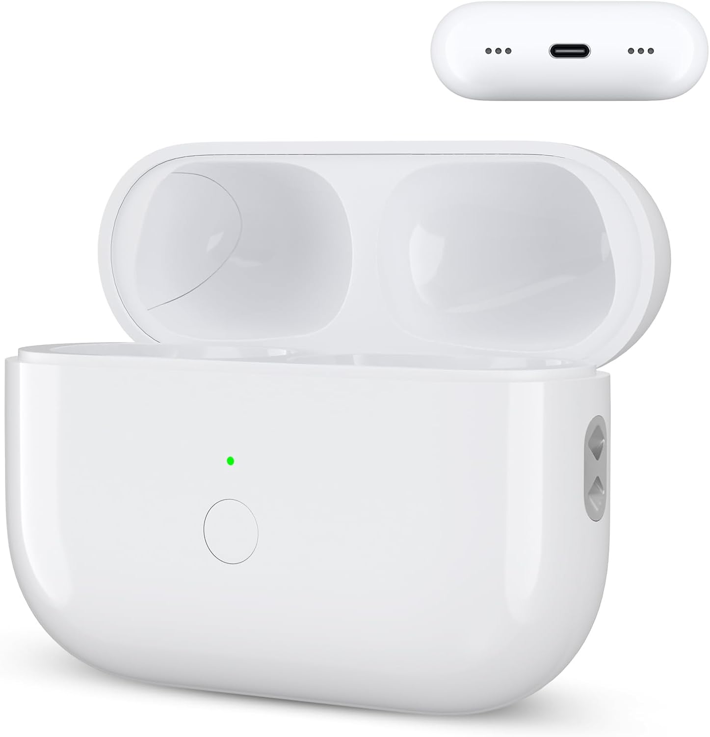 Wireless Airpod Pro Charging Case for 2nd & 1st Gen – Replacement Charger with Fast Pairing, Audio Alerts (No Earbuds) (Type-C Port Size)