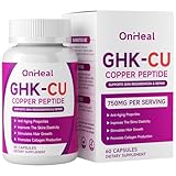 GHK-Cu Peptide Capsules, supports muscle growth, tissue repair, strength, non-GMO, gluten-free, 60 Capsules