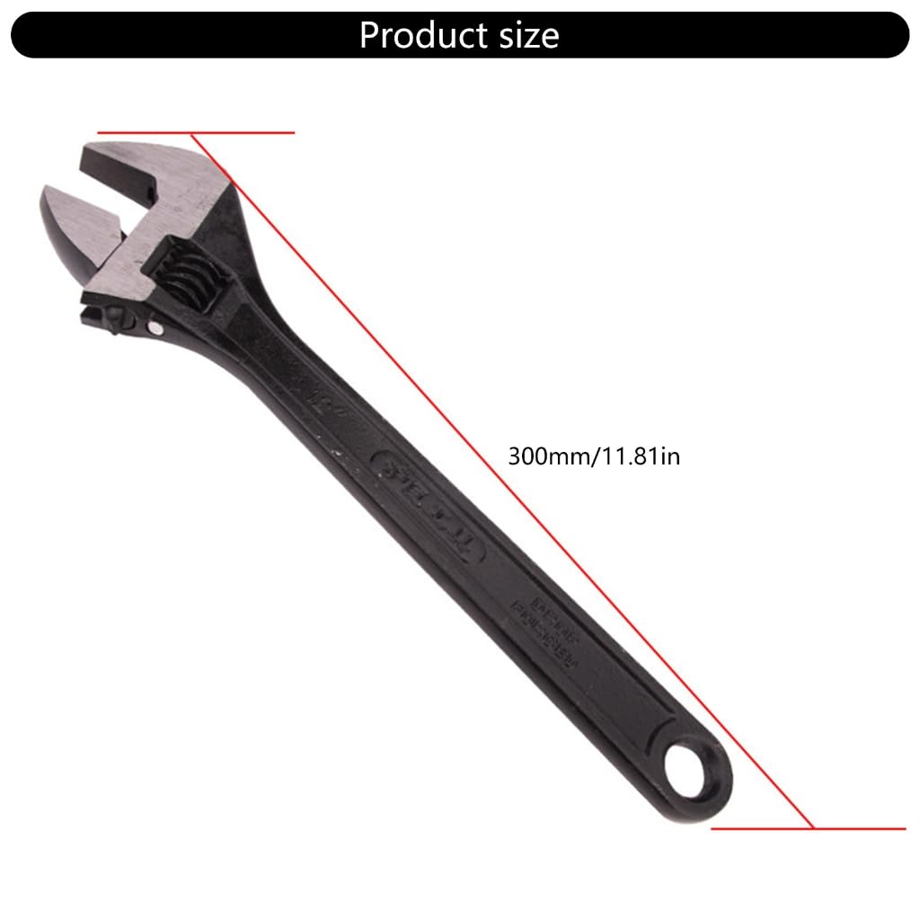 Llave inglesa ajustable de apertura grande, llave inglesa deslizante de ángulo ajustable de 8/10/12 pulgadas herramienta doméstica