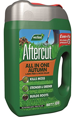 Aftercut All In One Autumn Lawn Care (Lawn Feed and Moss killer) Even Flo Spreader, 80 m2, 2.8 Kg
