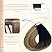 Full Shine Hair Extensions Real Human Hair Tape in Color 1B Dark Roots Fading to 6 and 27 Honey Blonde Straight Soft Tape Ins Human Hair Extensions 22 Inch Invisible Balayage Hair 50g 20PCS for Party
