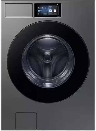 Samsung WF90F53ADS 5.3 Cu. Ft. Bespoke AI Dark Steel Front Load Smart Washer