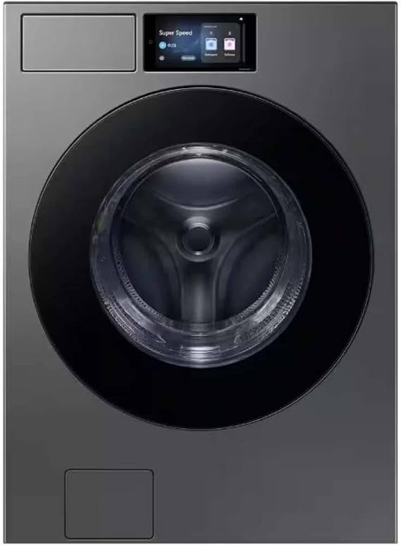 Samsung WF90F53ADS 5.3 Cu. Ft. Bespoke AI Dark Steel Front Load Smart Washer