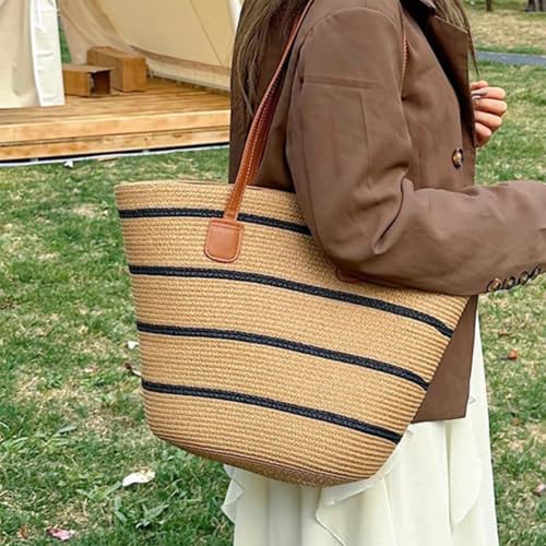 Bolso Tote Boho de Paja para Mujer miniatura 6