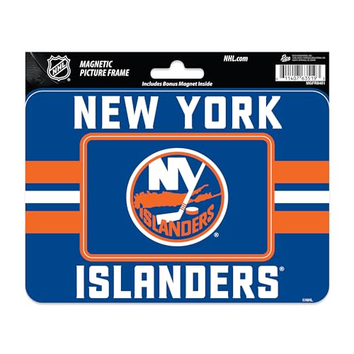 Rico Industries NHL Hockey New York Islanders Stripes Magnetic Picture Frame (5