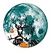 Produktbild Leeafly Halloween 3D Kreative Luminous Moon-Shadow Wandaufkleber Halloween Deko Sticker Kürbis Wandtattoo für Schaufenster, Möbel Wand-Dekor Fensterdekoration (Grün, S)