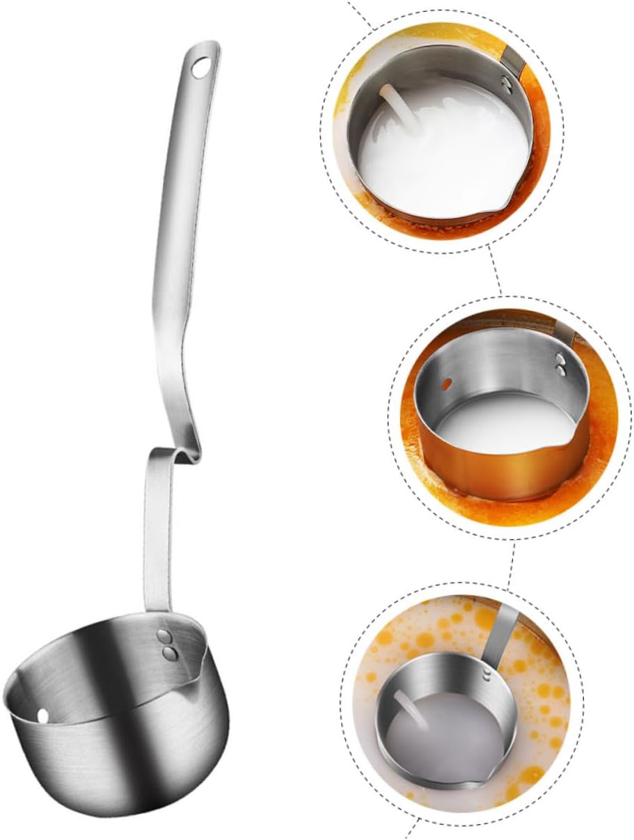 MAGICLULU 2pcs Stainless Steel Soup Oil Separator Spoon Ergonomic Handle for Easy Use Kitchen Colander for Grease and Oil Filtration Practical Cooking Tool for