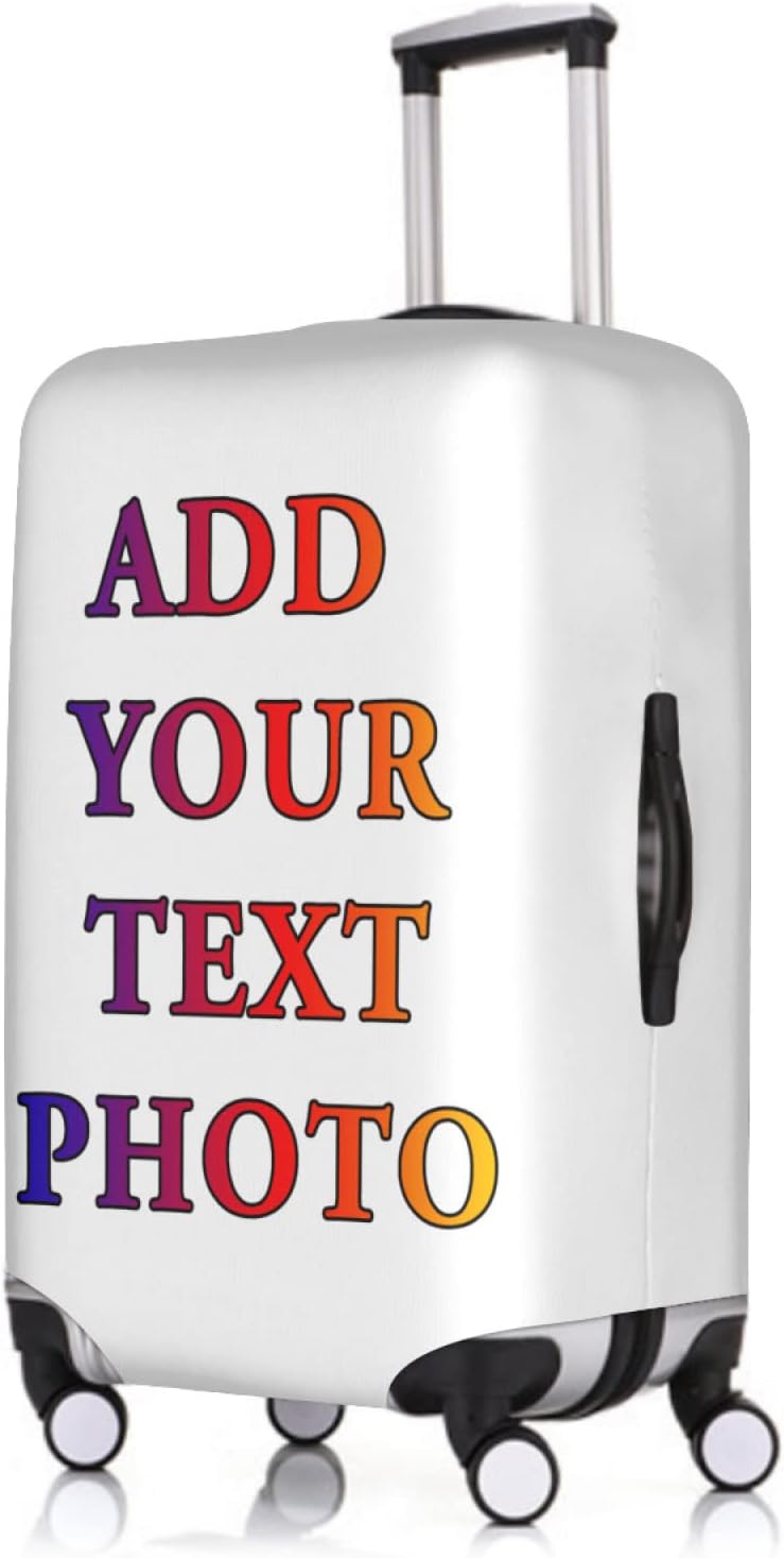 Custom Luggage Cover Design Your Own Luggage Covers For Suitcase Personalized Baggage Suitcase Protector Customized Anti-scratch Suitcase Cover Customize Photo Travel Luggage Cover X-Large