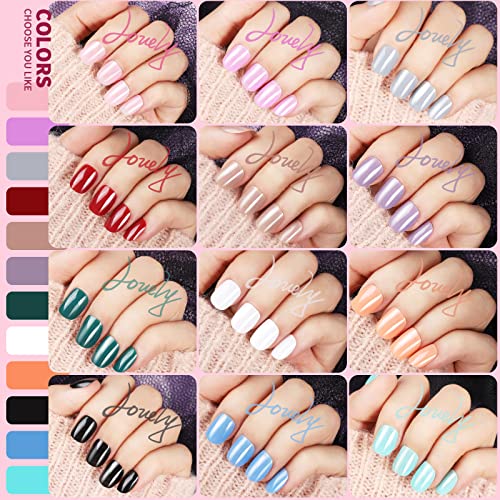 Extra Short Press On Nails, Glossy Press On Short Fake Nails, 12 Pack Short Round Press On Nails Small Nails For Girls, Teenitor Short Glossy False Nails With Nail Glue, 12 Colors Short Glue On Nails Short Nails Press On For Small Hand #TOP2