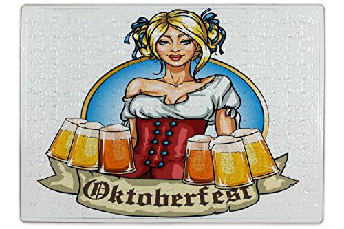 Preisvergleich Produktbild LEotiE SINCE 2004 Puzzle Weltenbummler Dirndl Oktoberfest Bedruckt 120 Teile