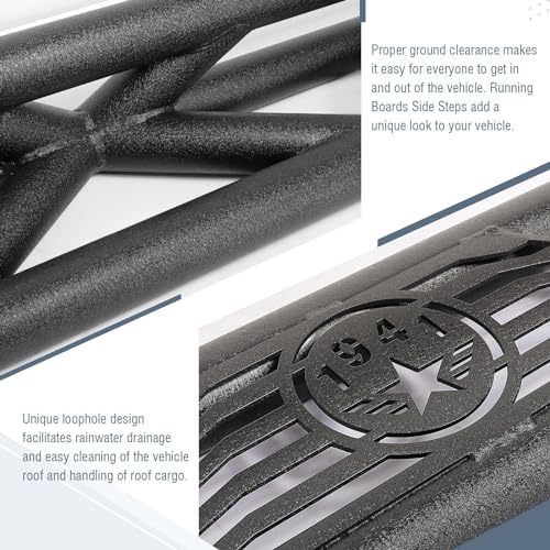 Estribos Laterales para Jeep Wrangler JK 2007-2018, Acero miniatura 5