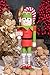Clever Creations Santa's Elf 14 Inch Traditional Wooden Nutcracker, Festive Christmas Décor for Shelves and Tables