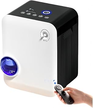KCNN Portable Oxygen Inhaler, Mini Oxygen Generator, Portable, High Oxygen Concentration, For Elderly Use, 93%   3% Oxygen Concentration, Maximum Flow Rate, 7L/min, 48 Hours of Continuous Use, For