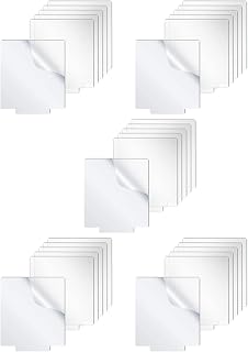Sparesy Acrylic Sheet Clear Cast for LED Light Base Table Signs DIY Display Projects Craft LED Lights for Projects 30 Pieces