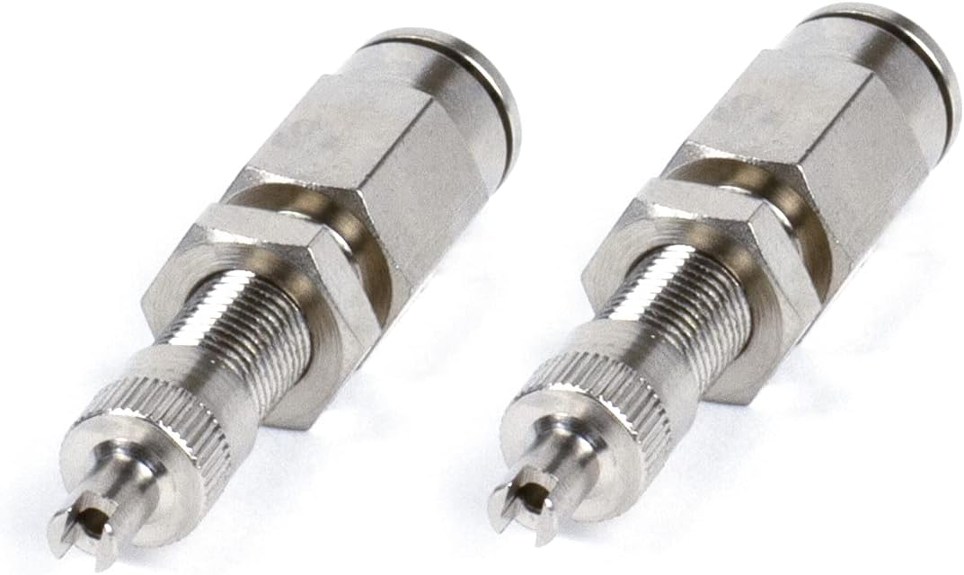 Dot Inflation Valve (for 1/4" Air Line) PTC Style, Nickel Plated (2 Pcs) Dot Approved