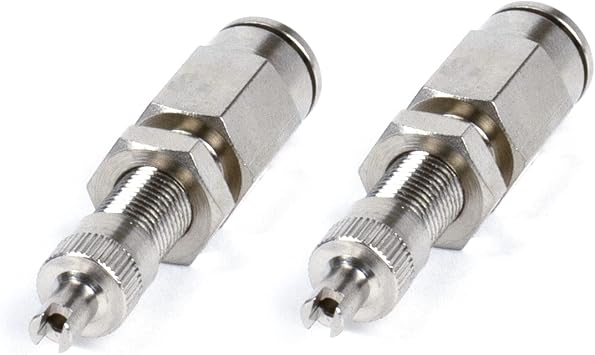 Dot Inflation Valve (for 1/4 Air Line) PTC Style, Nickel Plated (2 Pcs) Dot Approved