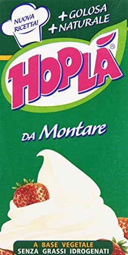 Hoplà: Italian Cream To Whip, Non Hydrogenated Vegetable Fat Base With Sugar- 500 ml