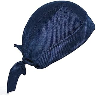 Cottrise Sikh Religious Patka Headwear - Gorro para casco que absorbe el sudor y refresca el rocío para casco de motocicleta, bandana para hombres y mujeres, color azul, Azul, M/4XL