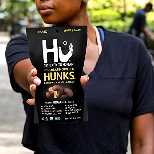 image for Hu Hunks Vegan Chocolate Covered Cashews With Vanilla Bean | 2 Pack | 