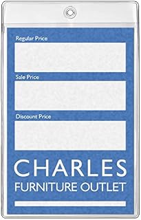 StoreSMART - Plastic Furniture Tag Holders - 300 Pack - 4" x 6" - Open Short Side (HPE107S-300-FRNTR)