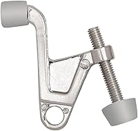 Vista 8 de Design House 181834 - Protector de pared para puerta con bisagra jumbo con punta de goma, tapones de puerta ajustables de níquel satinado, 5