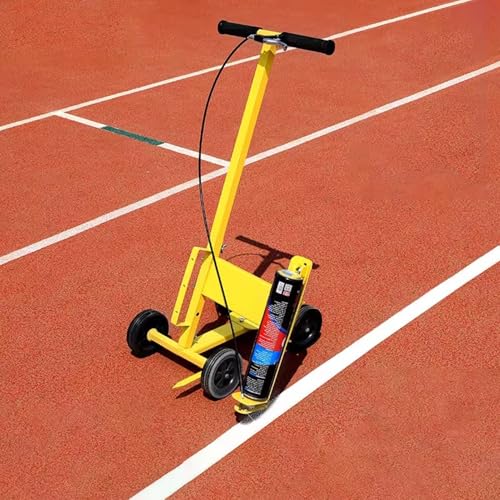 Máquina de rayas de pintura de campo atlético, carrito industrial resistente con spray invertido para marcar líneas precisas
